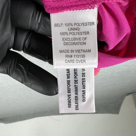 Laura Ashley New Women XL Tie Dye Chiffon Top Jeweled Artsy Blouse Hippie Groovy - Picture 11 of 16